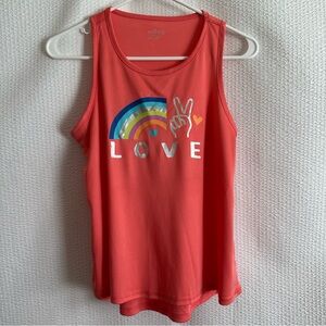 BCG Women’s Pink Rainbow Love Tank Size: Large